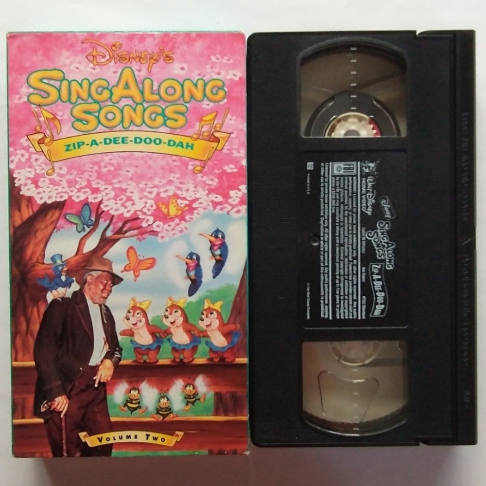 Disney's Sing-along Songs Zip-a-dee-doo-da Volume 2 Vintage VHS Tape